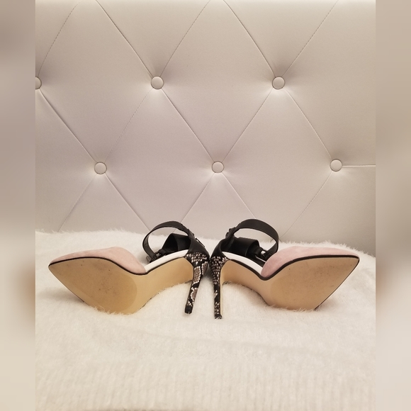 Pink & Snake Skin Shoes - Picture 4 of 8